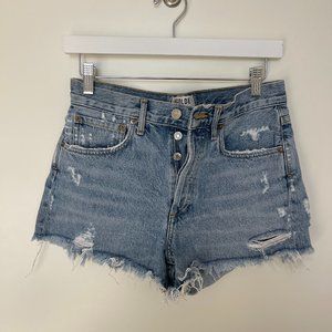 Agolde Parker Denim Cut Off Shorts